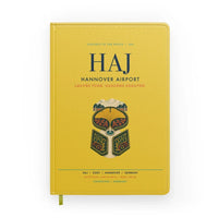 Thumbnail for Hannover Airport (HAJ) design on yellow notebook