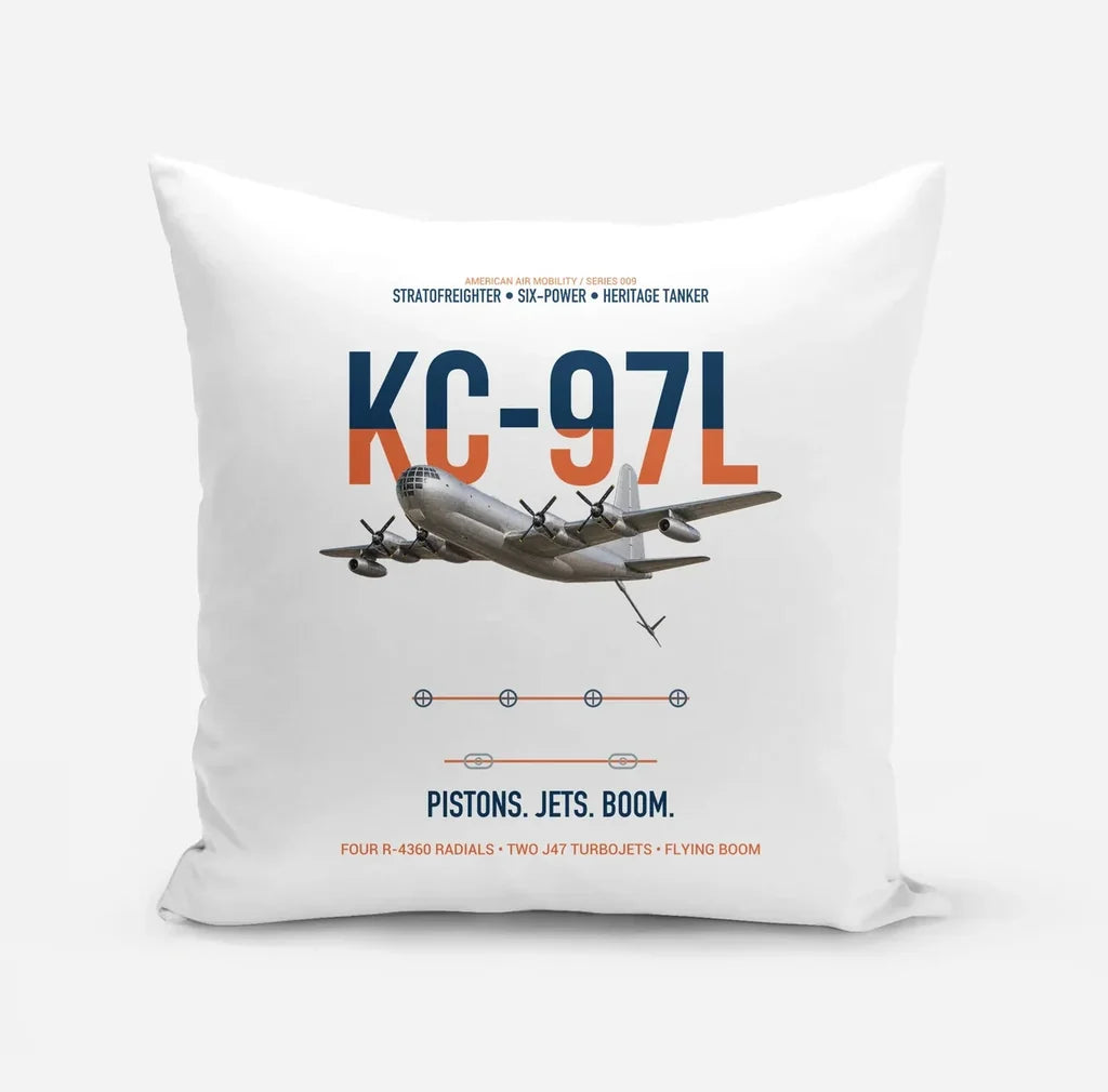 KC-97L STRATOFREIGHTER design on white pillow