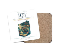 Thumbnail for Coronel FAP Francisco Secada Vignetta International Airport (IQT) design on white 1 piece coaster