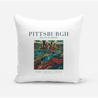 Thumbnail for PITTSBURGH - Poster - Pillow - White