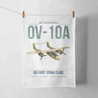 Thumbnail for OV-10A Bronco design on white towel