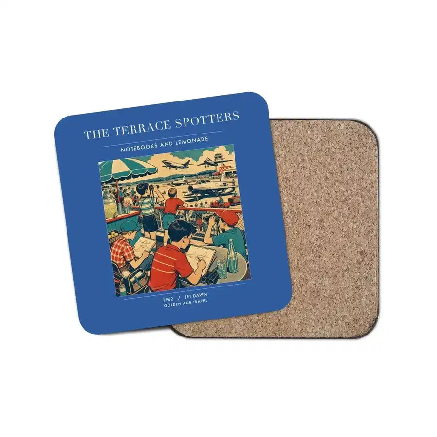 The Terrace Spotters - Designed Coasters design on blue 1-piece