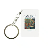 Thumbnail for SAN JOSE - Poster - Key Chain - White