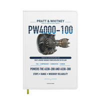 Thumbnail for PW4000-100 design on white notebook