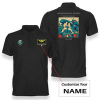 Thumbnail for VINTAGE G4227 - The Honeymoon Tickets - Double-Side Polo T-Shirt design on black+name