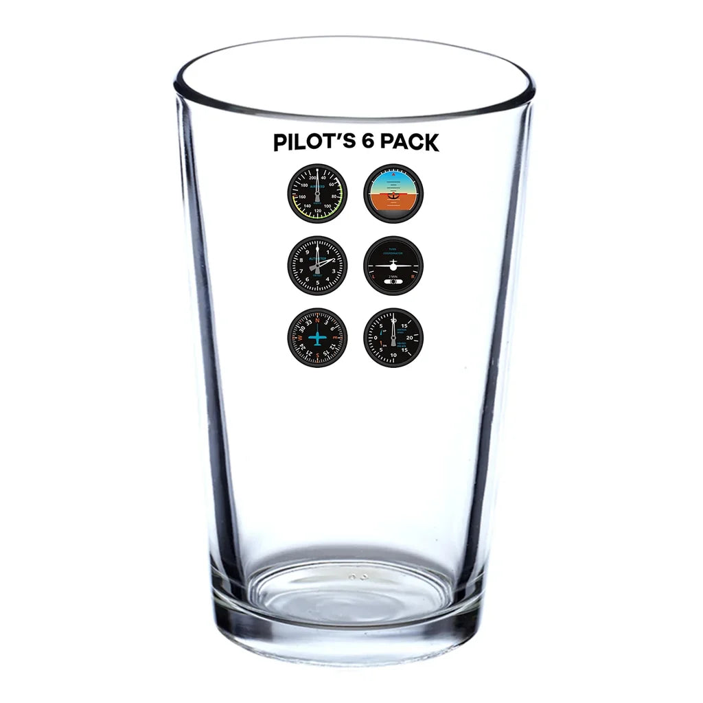 Customisable Pilot's 6 Drinking Glass - view 2