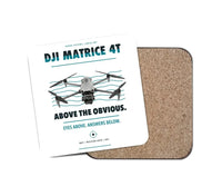 Thumbnail for DJI Matrice 4T design on white 1 piece coaster