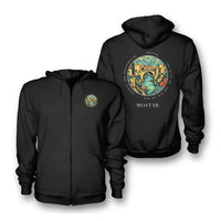 Thumbnail for MOSTAR - Badge - Zipped Hoodie - Black