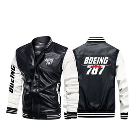 Amazing Boeing 787 Stylish Leather Bomber Jackets