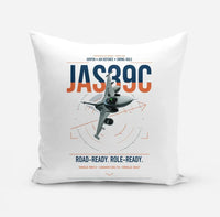 Thumbnail for Saab JAS 39C Gripen design on white pillow