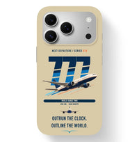 Thumbnail for Boeing 777-200LR design on beige magsafe iphone case