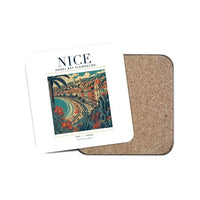 Thumbnail for NICE - Poster - Coaster - White