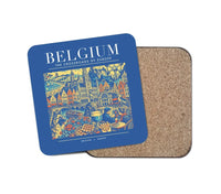 Thumbnail for BELGIUM - Poster - Coaster - Blue