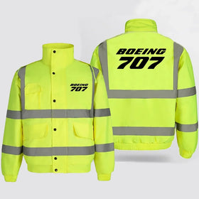 Boeing 707 & Text Reflective Winter Jackets