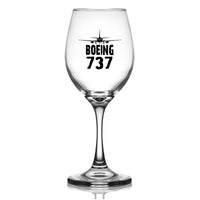 Thumbnail for Customisable Boeing 737 Wine Glass - view 2