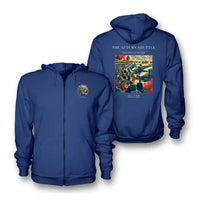 Thumbnail for VINTAGE G4120 - The Autumn Shuttle - Premium Zipped Hoodie design on blue