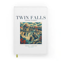 Thumbnail for TWIN FALLS - Poster - Notebook - White