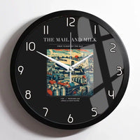 Thumbnail for VINTAGE G4098 - The Mail And Milk - Designed Wall Clocks design on black framed