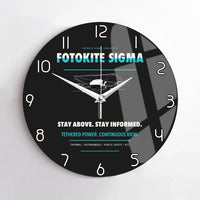 Thumbnail for Fotokite Sigma design on black no frame wall clock