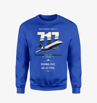 Thumbnail for Boeing 717-200 design on blue sweatshirt