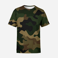 Thumbnail for Military Camouflage Army Green 3D T-Shirt - view 2