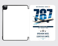 Thumbnail for Boeing 787-8 Dreamliner design on white ipad tablet case