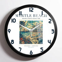 Thumbnail for MYRTLE BEACH - Poster - Wall Clock Framed - White