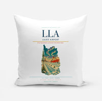 Thumbnail for Luleå Airport (LLA) design on white pillow
