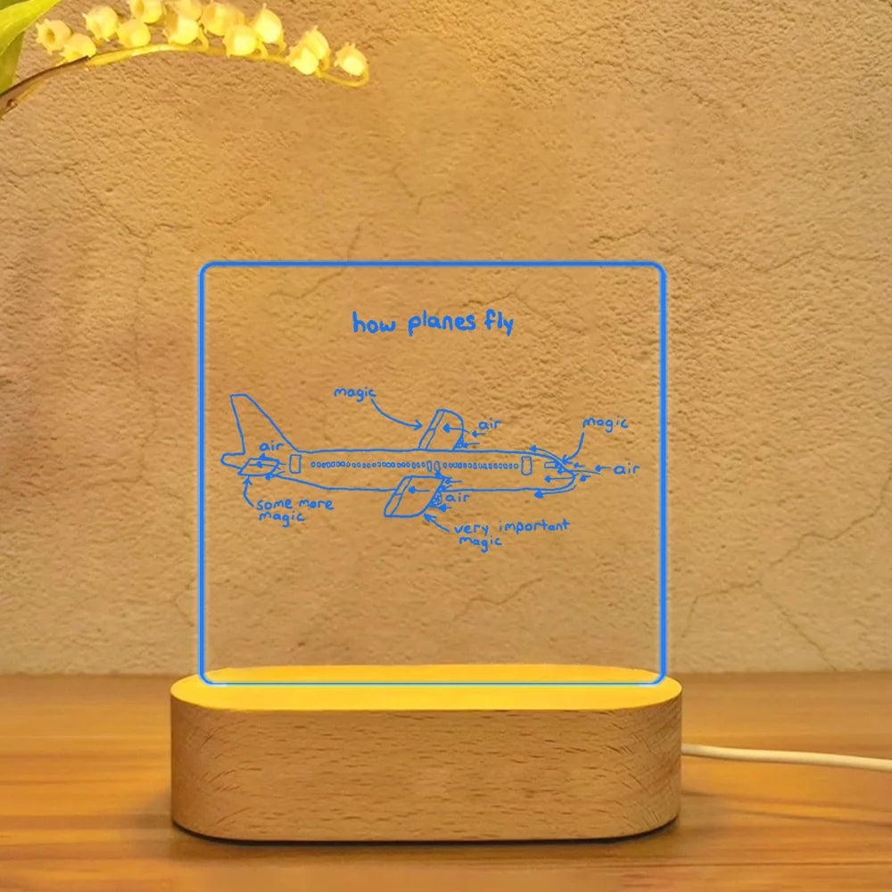 Customisable How Planes Fly Lamp - view 2