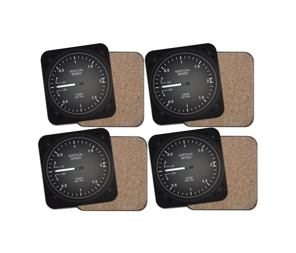 Airplane Instruments-Vertical Speed Coaster - view 2