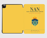 Thumbnail for Nadi International Airport (NAN) design on yellow ipad tablet case