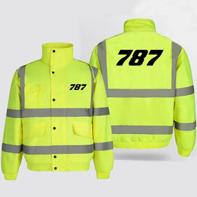 Boeing 787 Flat Text Reflective Winter Jackets