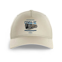 Thumbnail for CFM56-5C design on beige printed hat