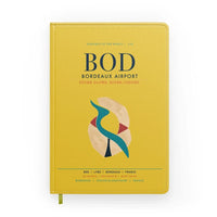 Thumbnail for Bordeaux Airport (BOD) design on yellow notebook