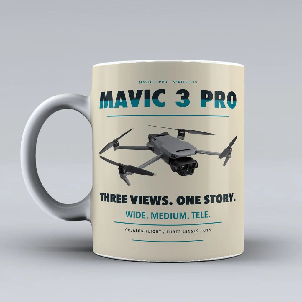 Mavic 3 Pro Mug design on beige dji