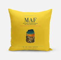 Thumbnail for Midland International Air and Space Port (MAF) design on yellow pillow