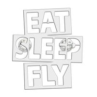Thumbnail for Eat Sleep Fly Brooch - view 2