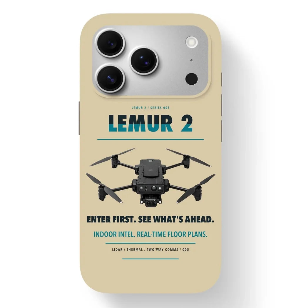 BRINC LEMUR 2 Case design on beige iphone case