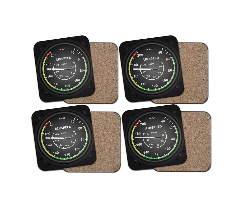 Airplane Instruments-Airspeed Coaster - view 2