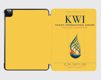 Thumbnail for Kuwait International Airport (KWI) design on yellow ipad tablet case