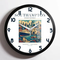 Thumbnail for SOUTHAMPTON - Poster - Wall Clock Framed - White