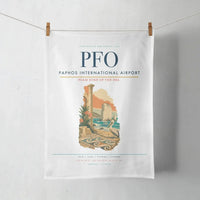 Thumbnail for Paphos International Airport (PFO) design on white towel