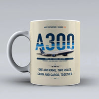Thumbnail for A300C4-203 Mug design on beige airbus