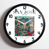 Thumbnail for SAN JOSÉ - Poster - Wall Clock Framed - White