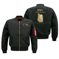 Thumbnail for Buon Ma Thuot Airport (BMV) design on black bomber jacket