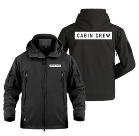 Cabin Crew Text Military Jackets (Customizable)