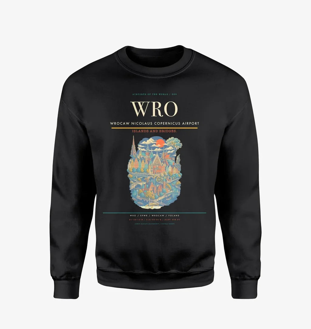 Wrocaw Nicolaus Copernicus Airport WRO Sweatshirt - Black