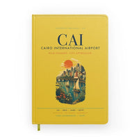 Thumbnail for Cairo International Airport (CAI) design on yellow notebook