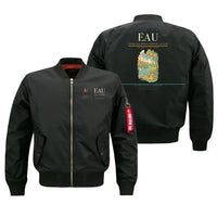 Thumbnail for Chippewa Valley Regional Airport (EAU) design on black bomber jacket