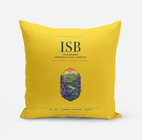 Thumbnail for Islamabad International Airport (ISB) design on yellow pillow